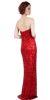 Strapless Sweetheart Sequins Long Formal Prom Dress back in Red